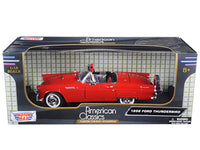 1956 Ford Thunderbird Red 1/18 Diecast Model Car by Motormax