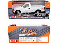1992 Chevrolet 454 SS Pickup Truck White 1/24 Diecast Model Car by Motormax