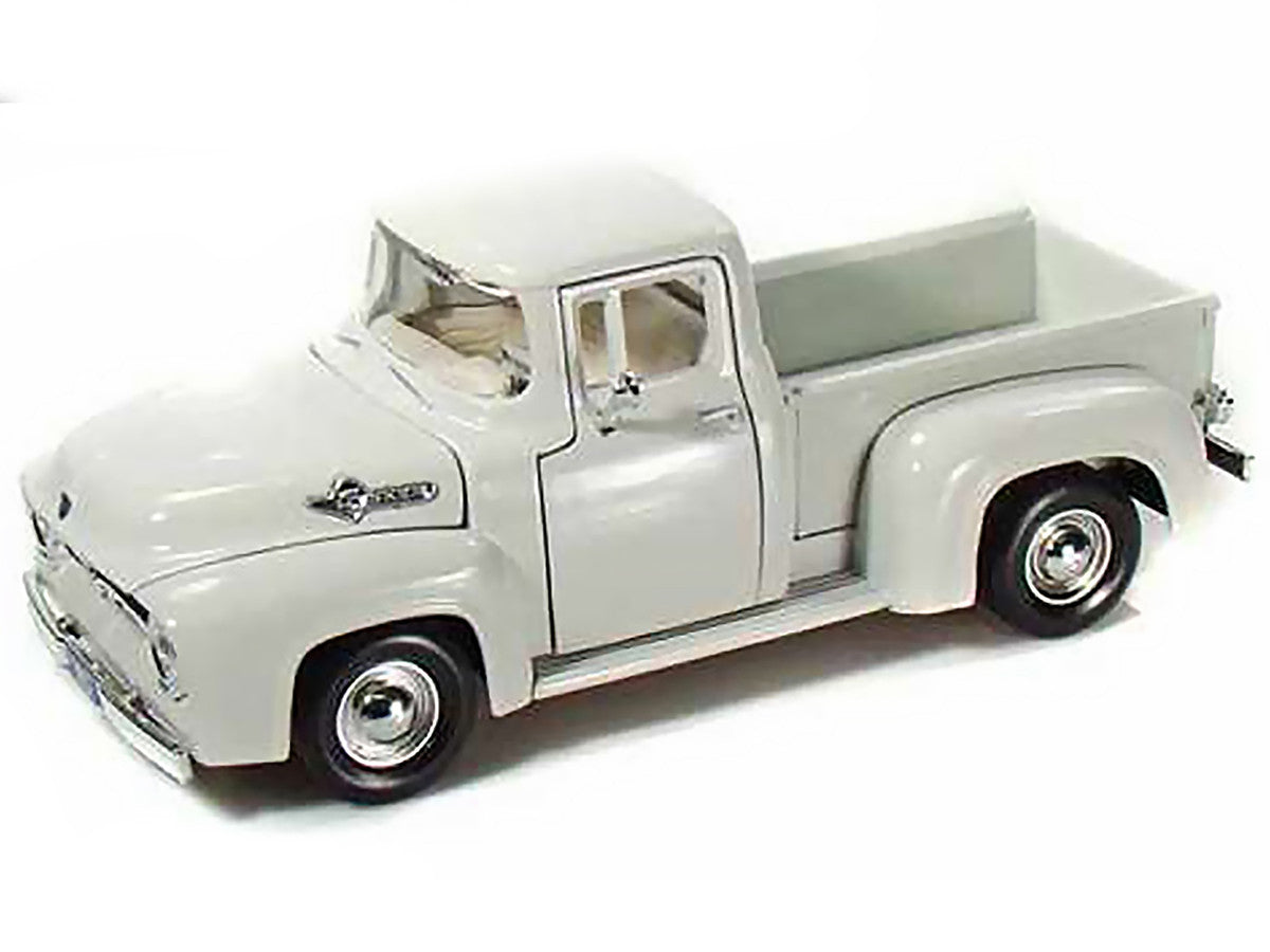 1956 Ford F-100 Pickup Truck White 1/24 Diecast Model Car by Motormax