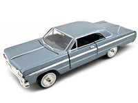 1964 Chevrolet Impala Blue 1/24 Diecast Model Car by Motormax