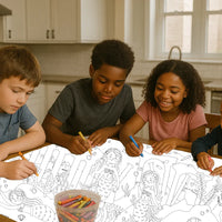 Mermaid Coloring Tablecloth - BIG FRENCHIES