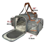 Mr. Peanut's Gold Series Big Apple XL Size Double Expandable Pet Carrier - BIG FRENCHIES