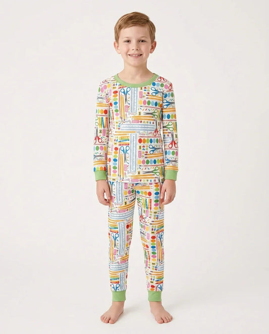 Craft Corner Bamboo Two Piece Long Sleeve Pajama Set