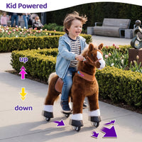 Model U® Horse Ride-On Toy Age 4–7 – Brown