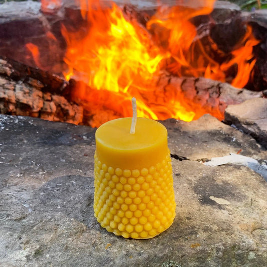 Modern Pillars | Bubbly & Diamond Beeswax Candles - BIG FRENCHIES