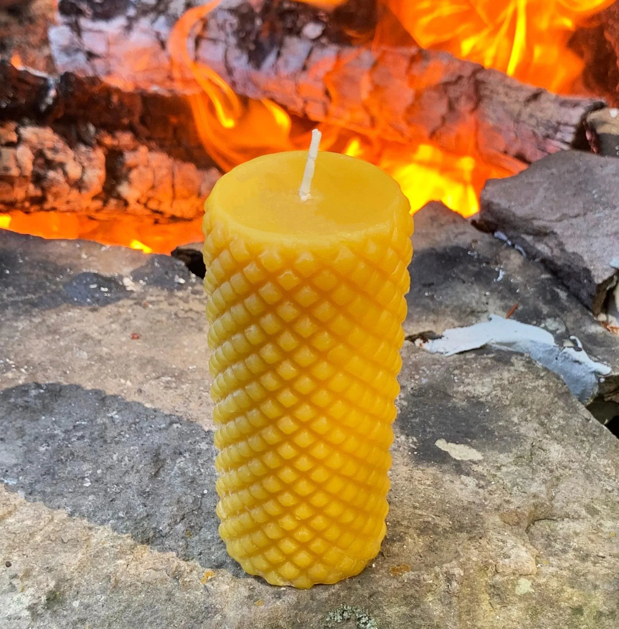 Modern Pillars | Bubbly & Diamond Beeswax Candles - BIG FRENCHIES