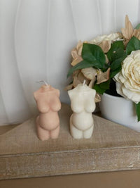 Mom-to-Be Candle - Handcrafted Soy Wax Body Sculpture Art for Expecting Mothers