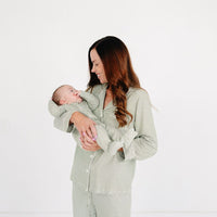 Evergreen Stripe Bamboo Sleeper - BIG FRENCHIES