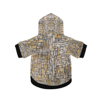 Mondrian Tableau No. 2, Composition No. VII Button Hoodie