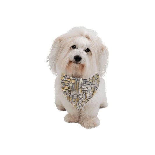 Mondrian Tableau No. 2, Composition No. VII Double-Sided Pet Bandana