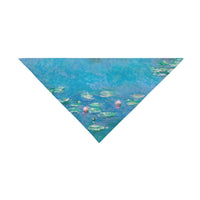 Monet Water Lilies Double-Sided Pet Bandana