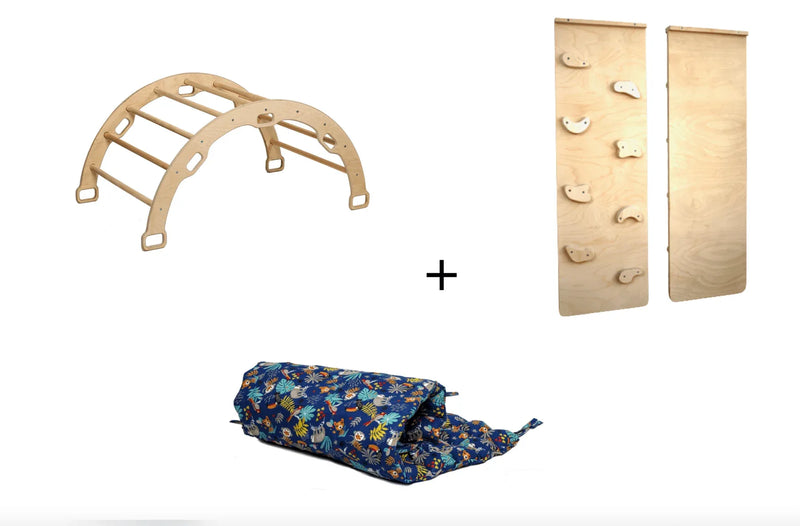 Montessori Arch Rocker with Ramp and Pillow - BIG FRENCHIES