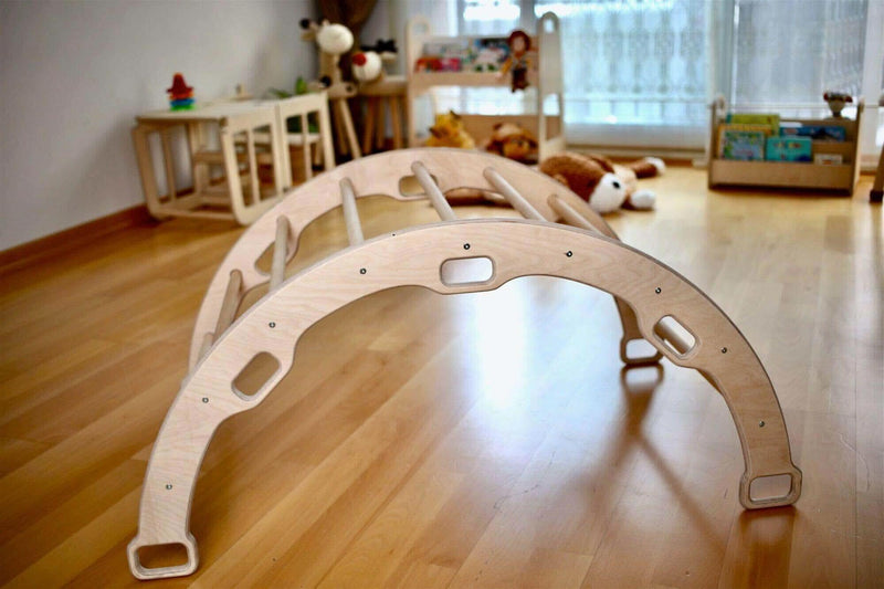 Montessori Climbing Arch Rocker with 2 Ramps and Pillow – BIG FRENCHIES
