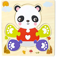 Montessori Games Baby Animals/traffic Kid's Cognition Puzzles Toys Wooden Cartoon Cognition Puzzle Toys Matching Education Game - BIG FRENCHIES