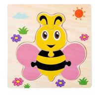 Montessori Games Baby Animals/traffic Kid's Cognition Puzzles Toys Wooden Cartoon Cognition Puzzle Toys Matching Education Game - BIG FRENCHIES