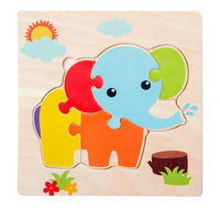Montessori Games Baby Animals/traffic Kid's Cognition Puzzles Toys Wooden Cartoon Cognition Puzzle Toys Matching Education Game - BIG FRENCHIES