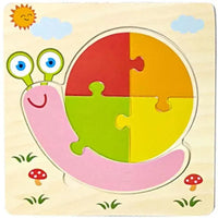 Montessori Games Baby Animals/traffic Kid's Cognition Puzzles Toys Wooden Cartoon Cognition Puzzle Toys Matching Education Game - BIG FRENCHIES
