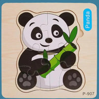 Montessori Games Baby Animals/traffic Kid's Cognition Puzzles Toys Wooden Cartoon Cognition Puzzle Toys Matching Education Game - BIG FRENCHIES