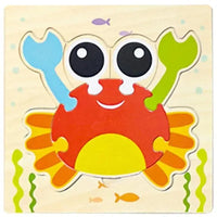 Montessori Games Baby Animals/traffic Kid's Cognition Puzzles Toys Wooden Cartoon Cognition Puzzle Toys Matching Education Game - BIG FRENCHIES