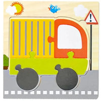 Montessori Games Baby Animals/traffic Kid's Cognition Puzzles Toys Wooden Cartoon Cognition Puzzle Toys Matching Education Game - BIG FRENCHIES