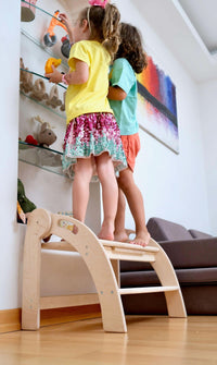 Twins Montessori Kitchen Stool - Wooden Step Stool for Kids - BIG FRENCHIES