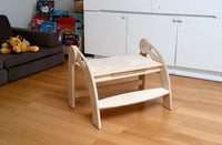 Twins Montessori Kitchen Stool - Wooden Step Stool for Kids - BIG FRENCHIES