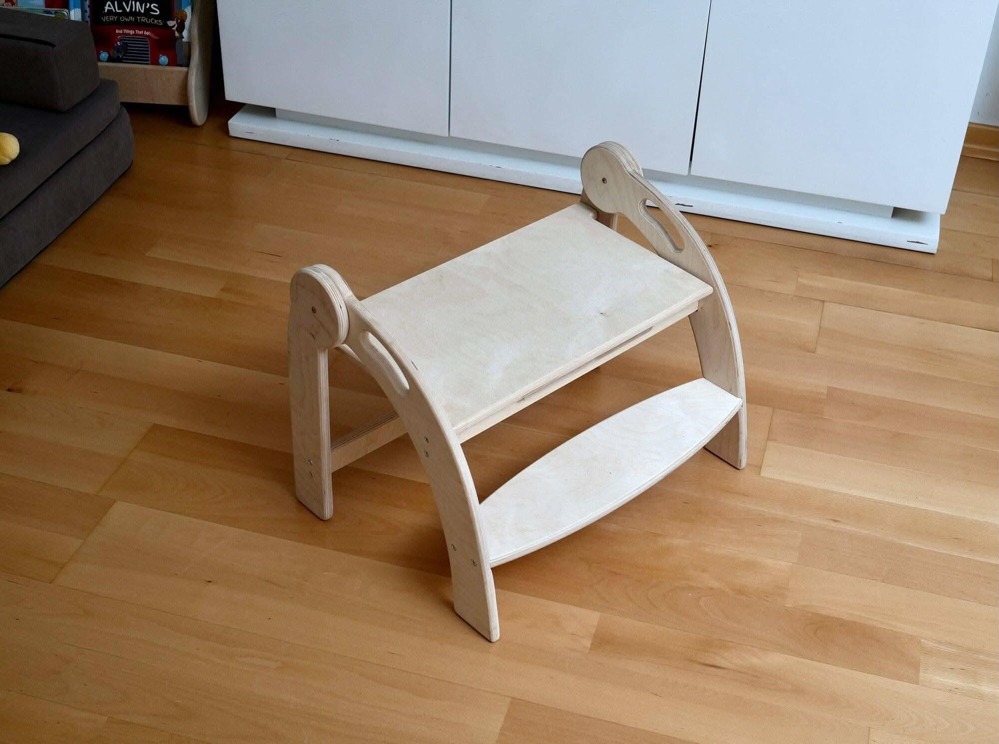 Twins Montessori Kitchen Stool - Wooden Step Stool for Kids - BIG FRENCHIES