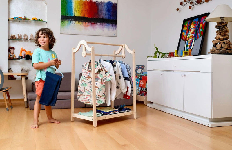 Montessori Wooden Kids Clothing Rack - BIG FRENCHIES