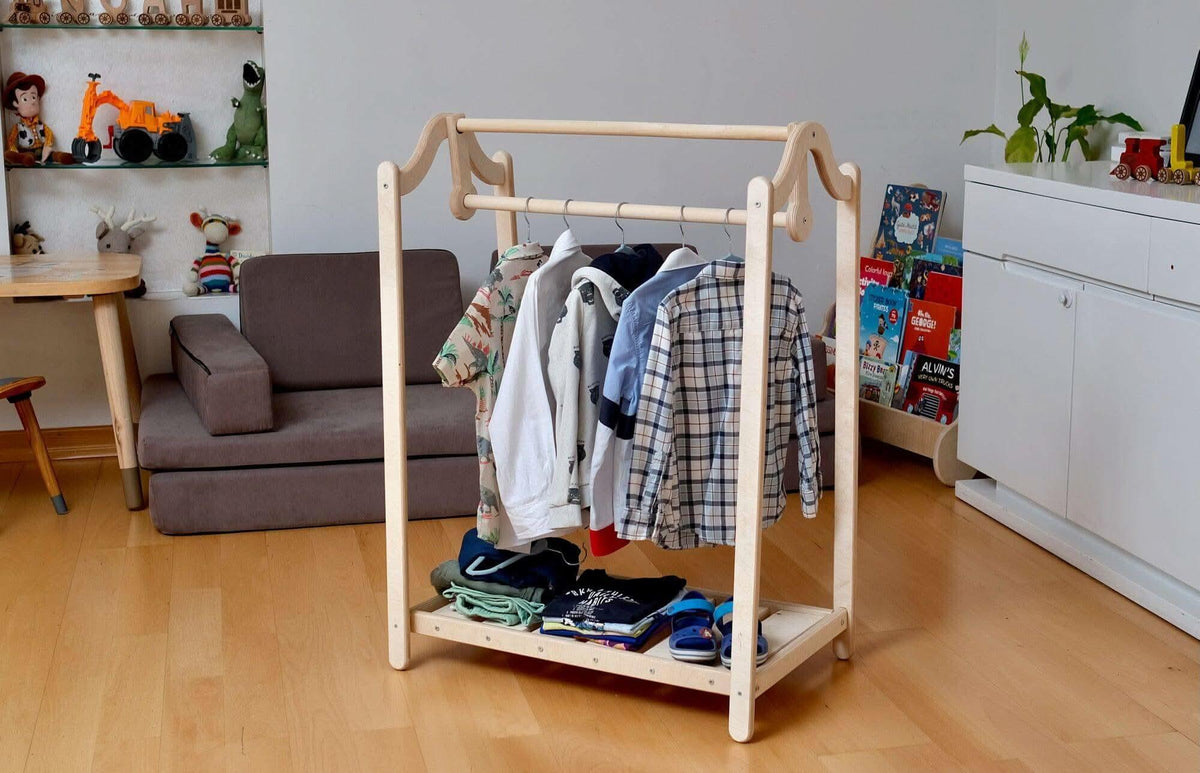 Montessori Wooden Kids Clothing Rack - BIG FRENCHIES