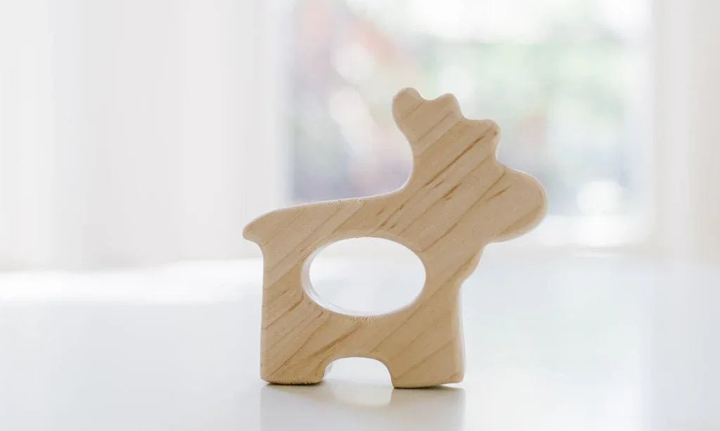 Moose Wooden Grasping Baby Toy - BIG FRENCHIES