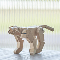 Morphits® Modern Wooden Tiger Decor – Interactive Puzzle & Art Piece