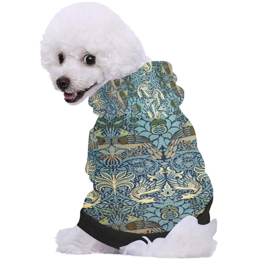 Morris Peacock and Dragon Button Hoodie
