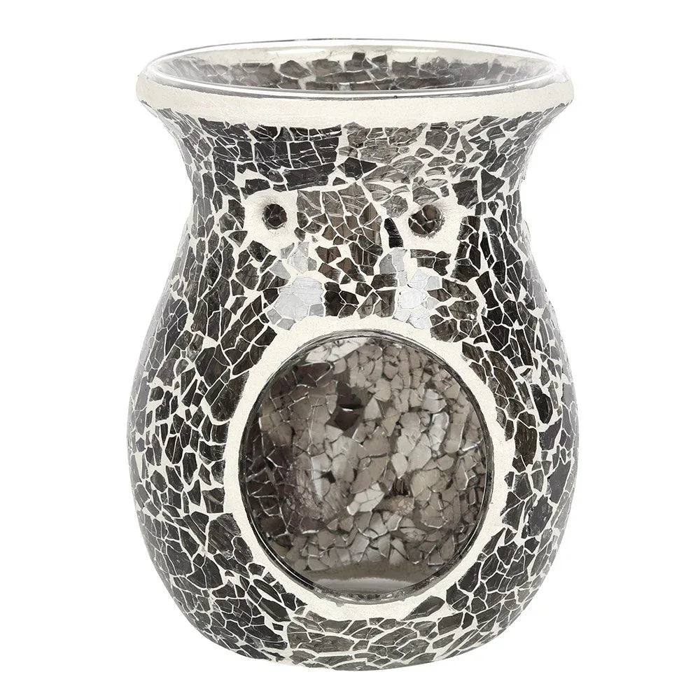 Large Gunmetal Grey Crackle Oil Burner and Wax Warmer - BIG FRENCHIES