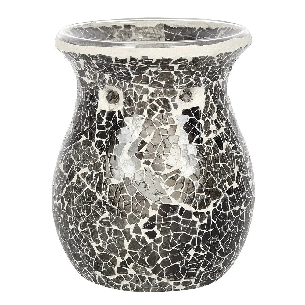 Large Gunmetal Grey Crackle Oil Burner and Wax Warmer - BIG FRENCHIES