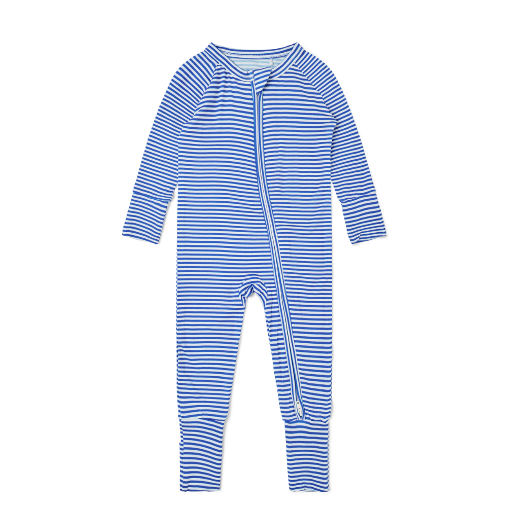 Cobalt Stripe Bamboo Sleeper - BIG FRENCHIES