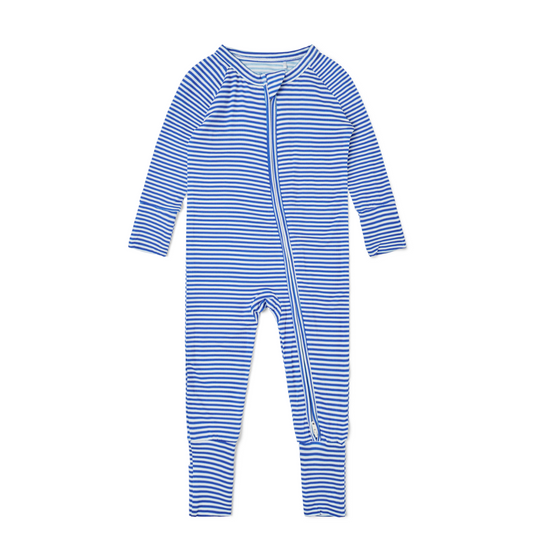 Cobalt Stripe Bamboo Sleeper - BIG FRENCHIES