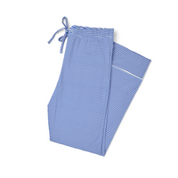 Cobalt Stripe Short Sleeve & Pants Bamboo Women's Pajama Set - BIG FRENCHIES