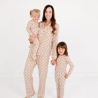 Holly Trellis Long Sleeve & Pants Bamboo Women's Pajama Set - BIG FRENCHIES