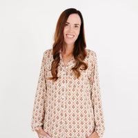 Holly Trellis Long Sleeve & Pants Bamboo Women's Pajama Set - BIG FRENCHIES