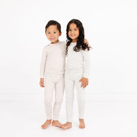 Oatmeal Stripe Bamboo Kids Pajama Set - BIG FRENCHIES