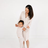 Oatmeal Stripe Bamboo Kids Pajama Set - BIG FRENCHIES