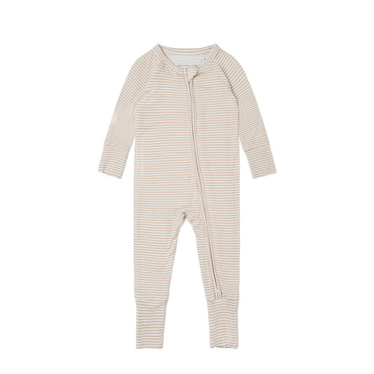 Oatmeal Stripe Bamboo Sleeper - BIG FRENCHIES