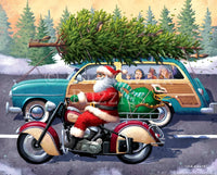 Motorcycle Santa 500 Piece Puzzle by Boardwalk - BIG FRENCHIES