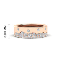 Mountain Stone Mens Wedding Ring
