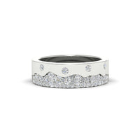 Mountain Stone Mens Wedding Ring