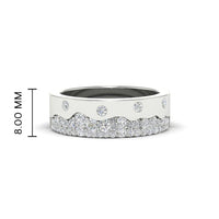 Mountain Stone Mens Wedding Ring