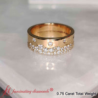 Mountain Stone Mens Wedding Ring