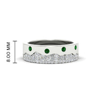 Mountain Stone Mens Wedding Ring