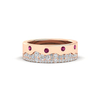 Mountain Stone Mens Wedding Ring