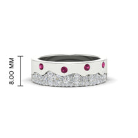 Mountain Stone Mens Wedding Ring